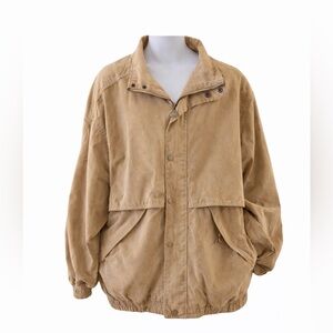 Outback Trading Co. Tan Barn Field Jacket Snap Front Utility Coat